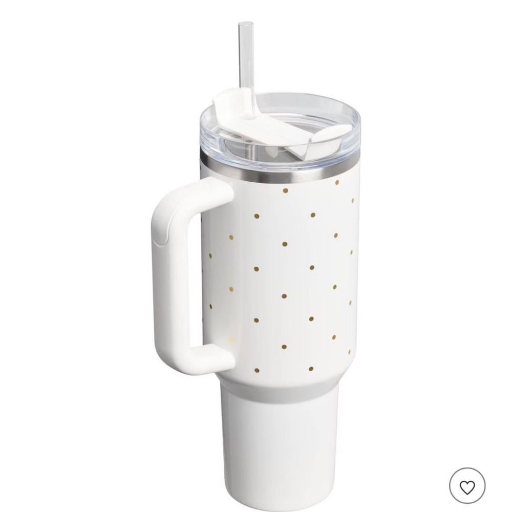 Stanley 40 oz Stainless Steel H2.0 FlowState Quencher Tumbler Frost Polka Dot - Picture 2 of 3